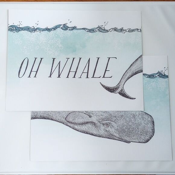 Set of Six Double-sided Frida Clements Sea Pun Prints - Picture 8 of 12